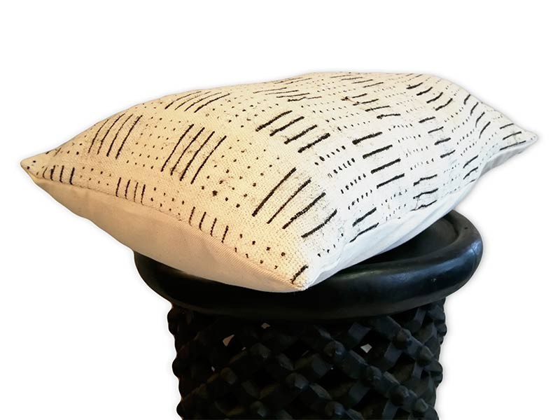 White with black design side view White with black design side view